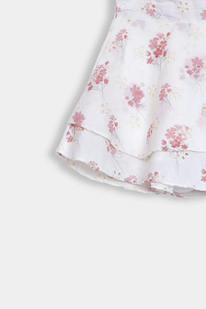 Printed Ruffle Skirt - Cougar Clothing