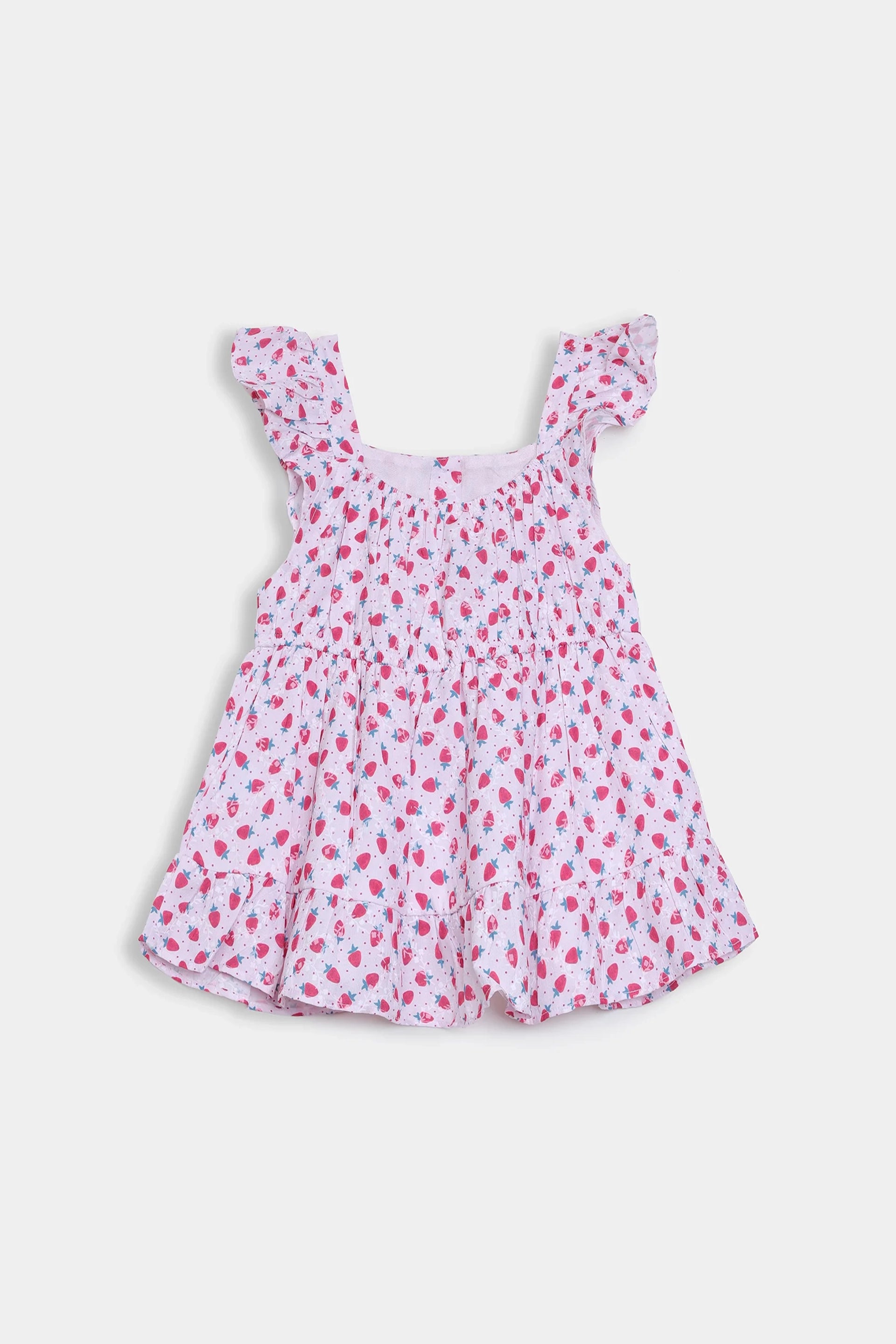 Printed Ruffled Top - Cougar Clothing