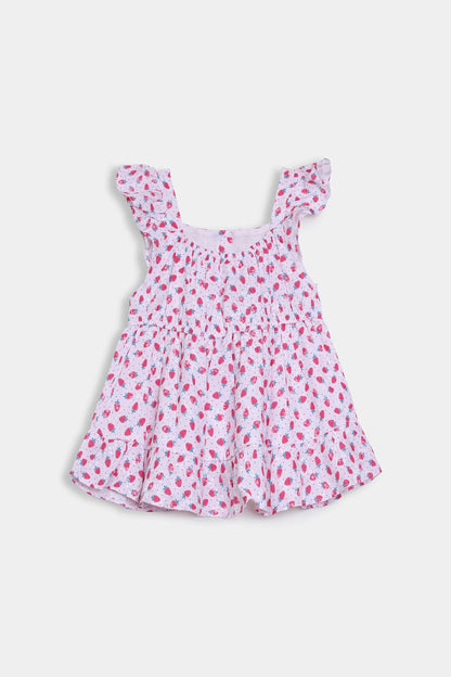 Printed Ruffled Top - Cougar Clothing