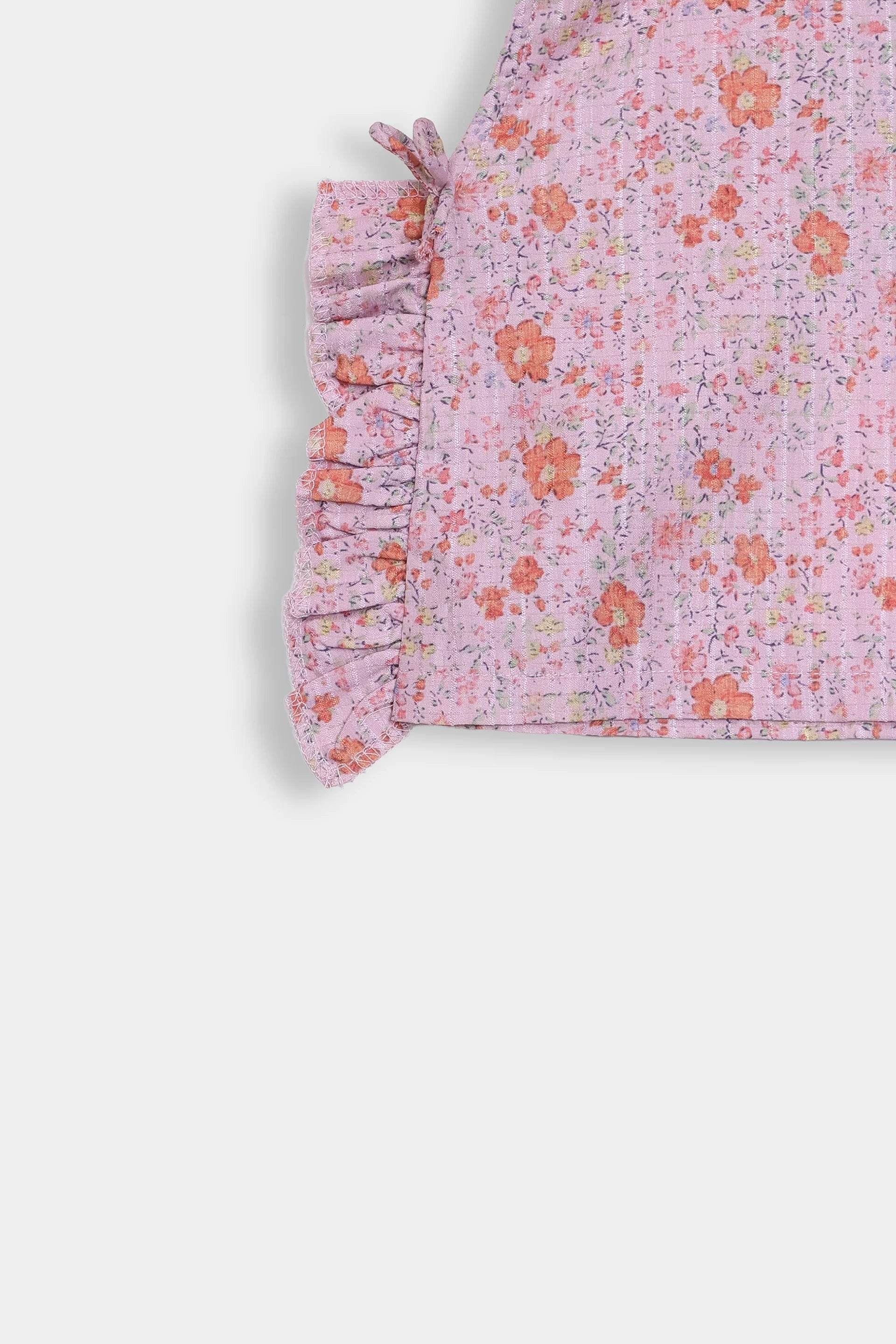 Printed Ruffle Top - Cougar Clothing