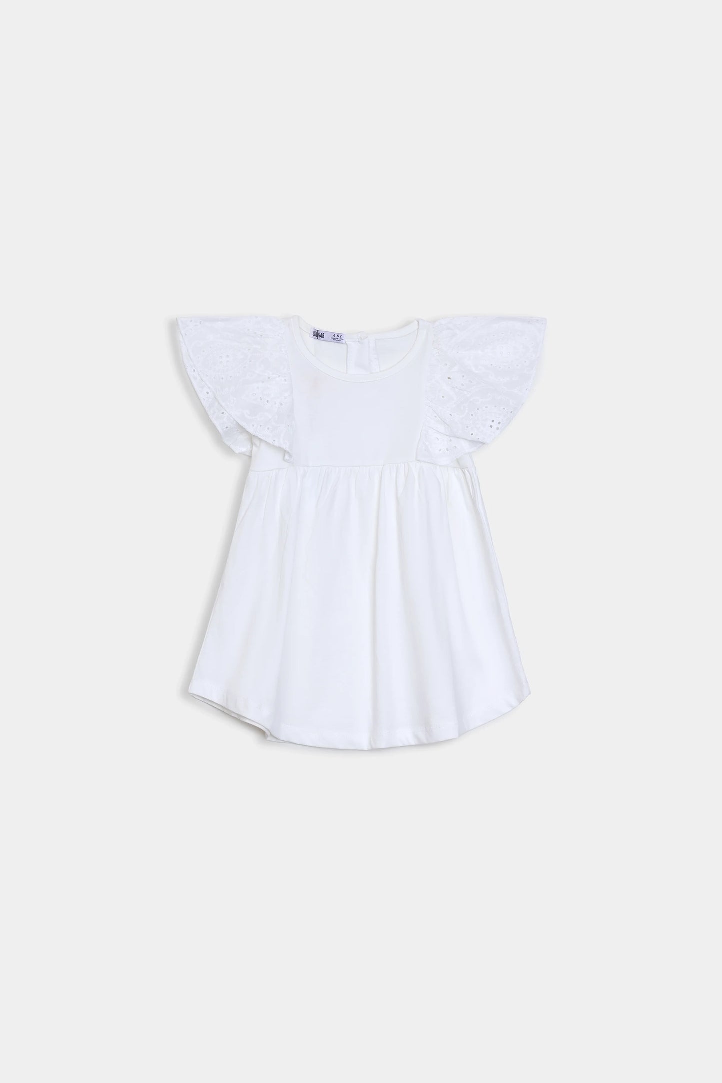 Knit Dress With Embroidered Sleeves - Cougar Clothing