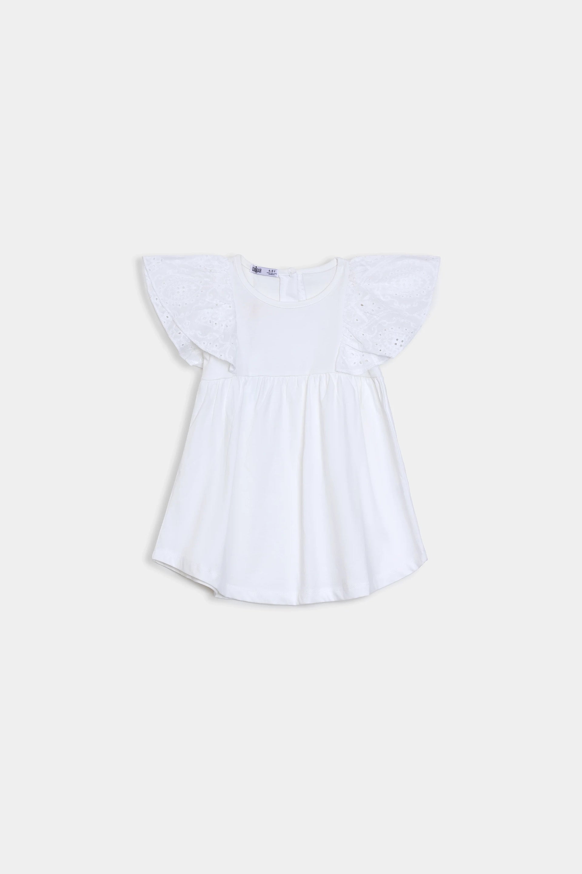 Knit Dress With Embroidered Sleeves - Cougar Clothing
