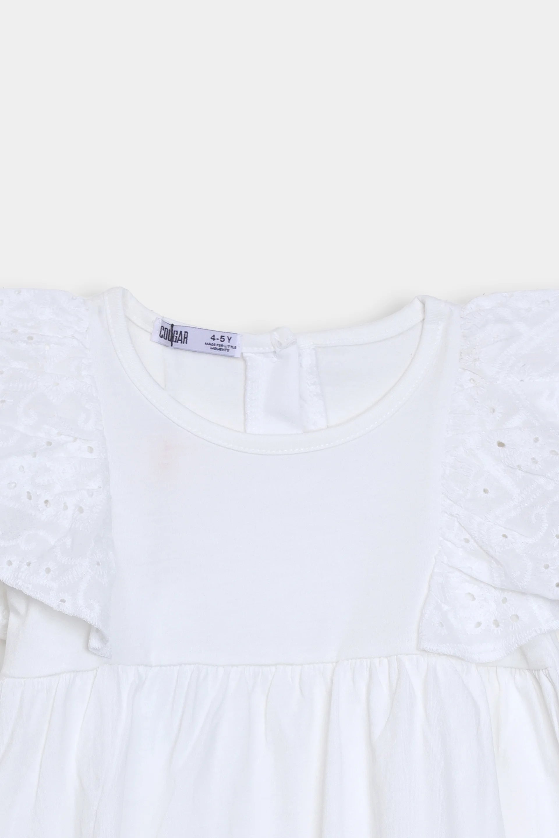 Knit Dress With Embroidered Sleeves - Cougar Clothing