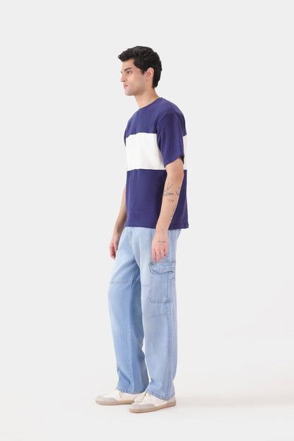 Color Block Textured T-Shirt - Cougar Clothing