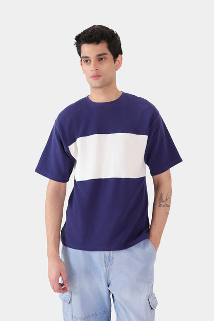 Color Block Textured T-Shirt - Cougar Clothing