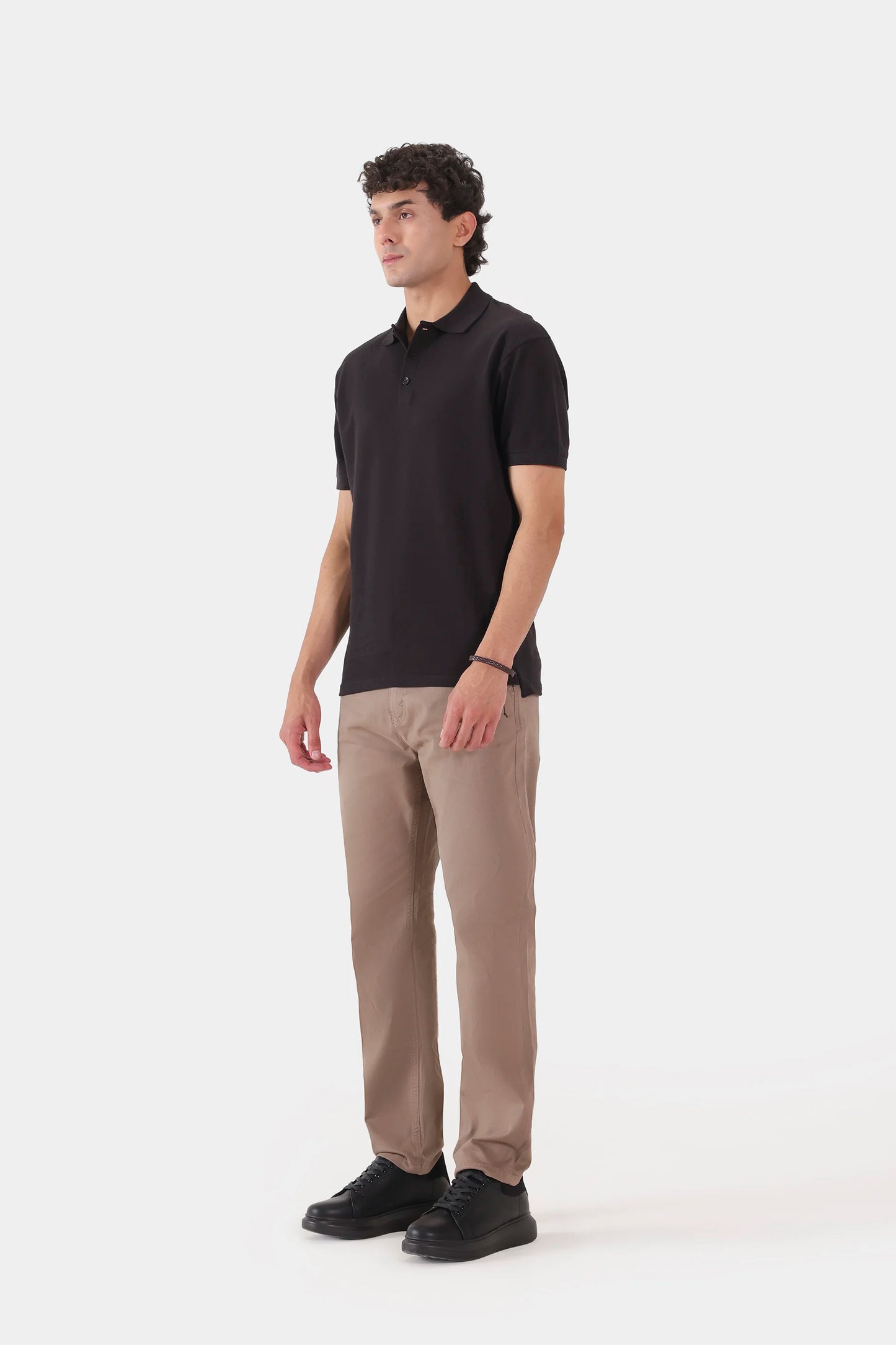 Popcorn Knit Polo - Cougar Clothing