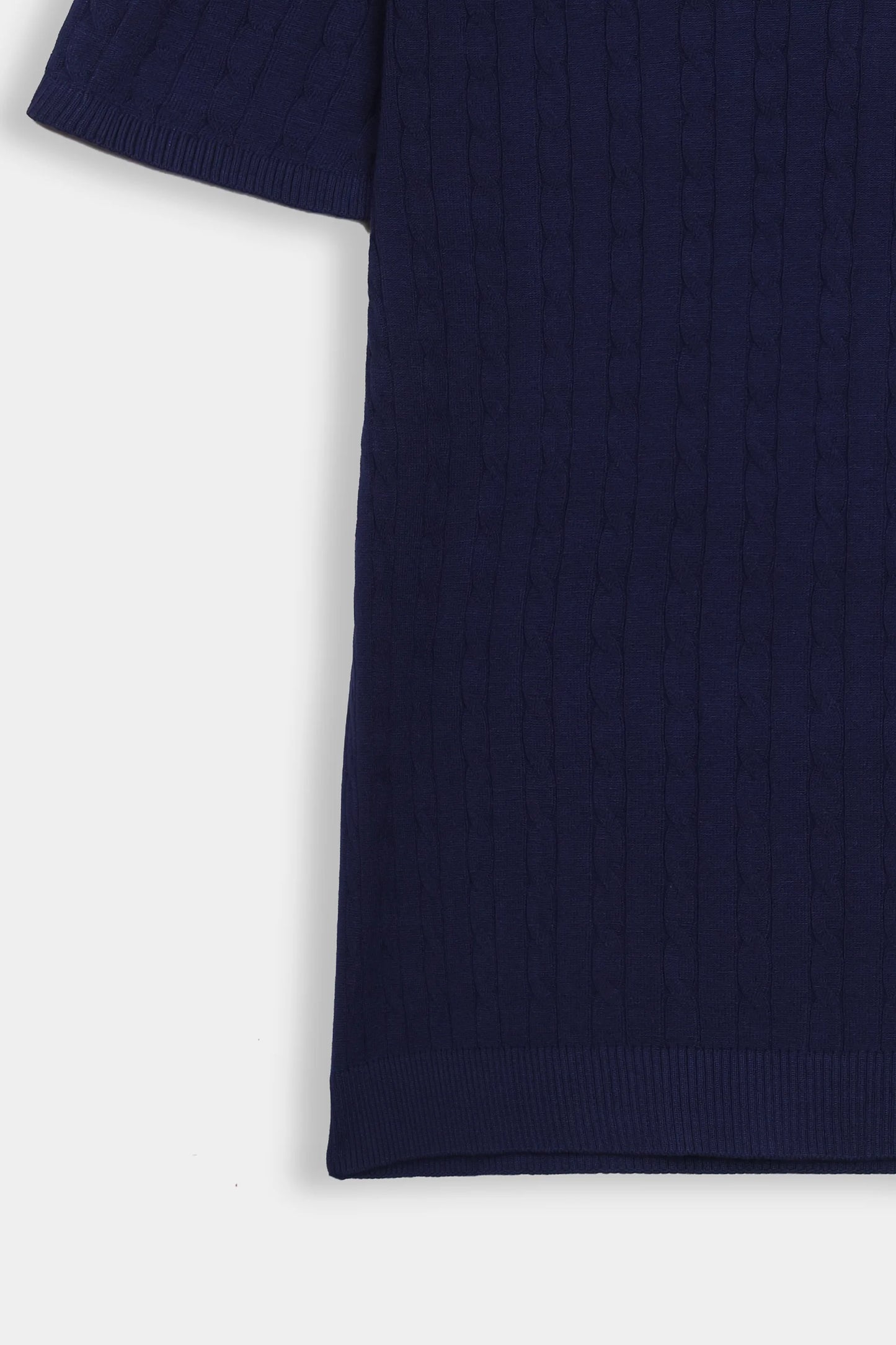 Johnny Collar Cable Knit Polo - Cougar Clothing