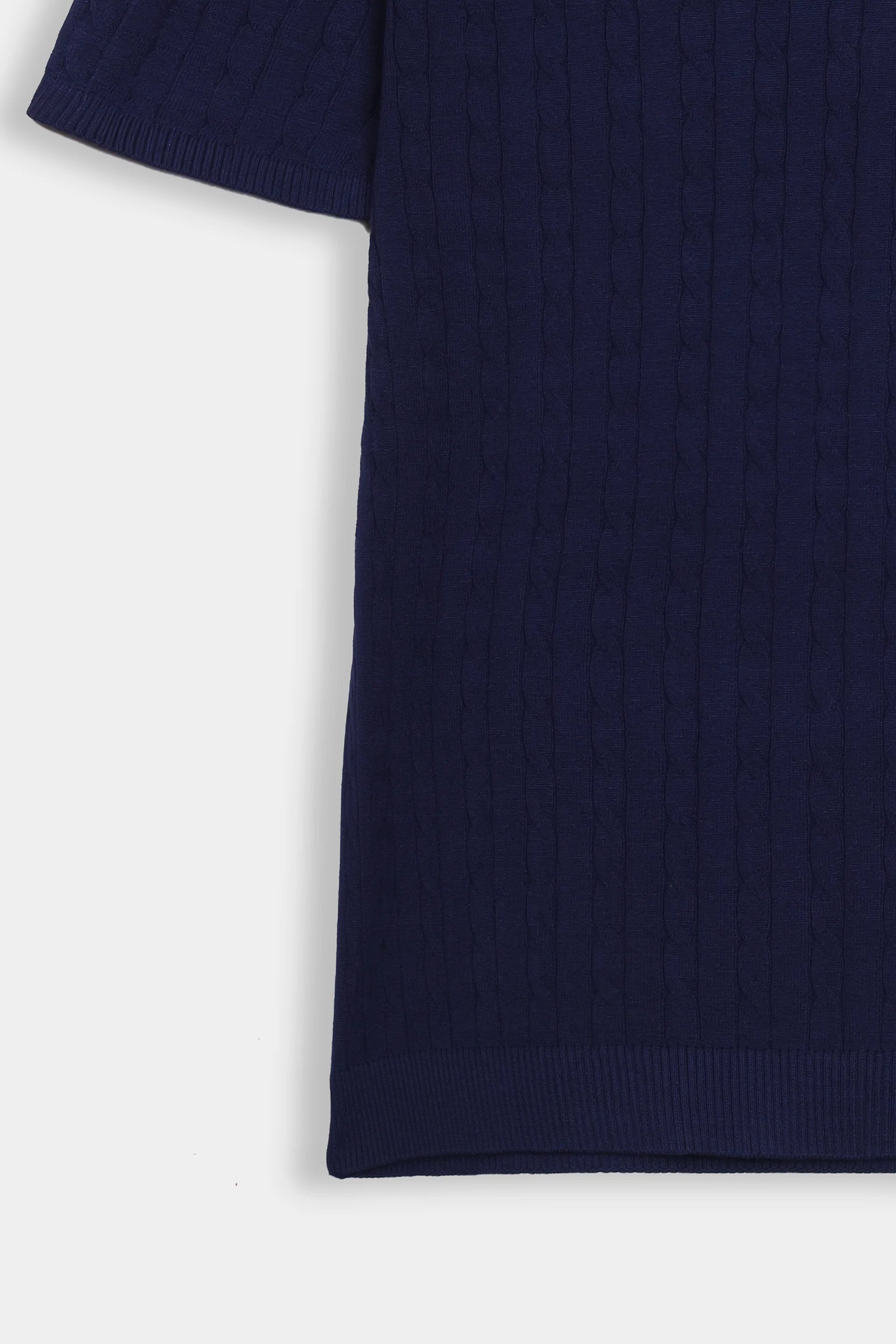 Johnny Collar Cable Knit Polo - Cougar Clothing