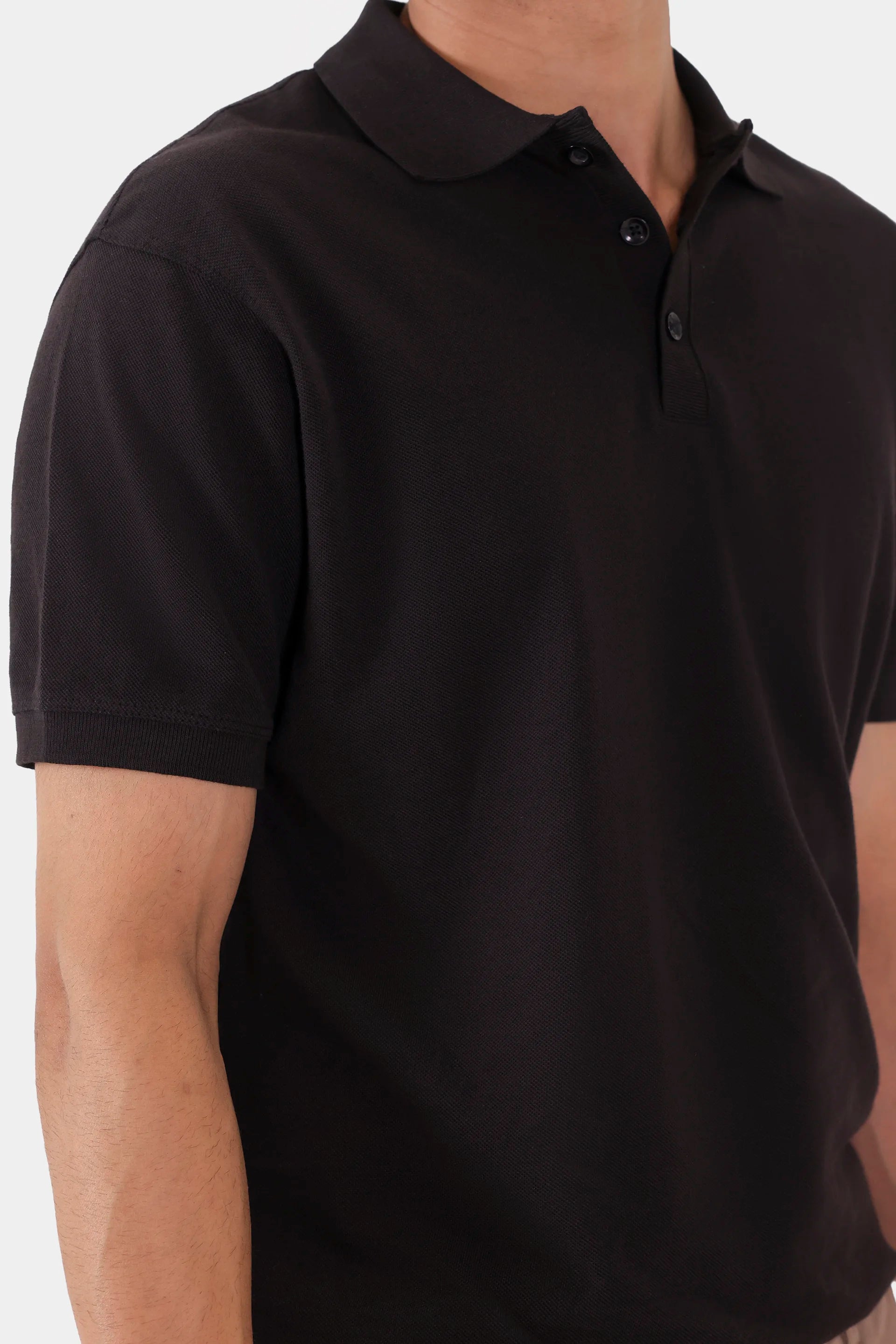 Popcorn Knit Polo - Cougar Clothing