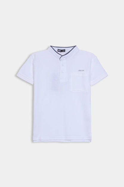 Mandarin Collar Polo - Cougar Clothing