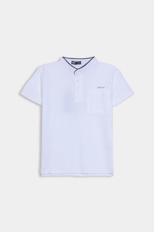 Mandarin Collar Polo - Cougar Clothing
