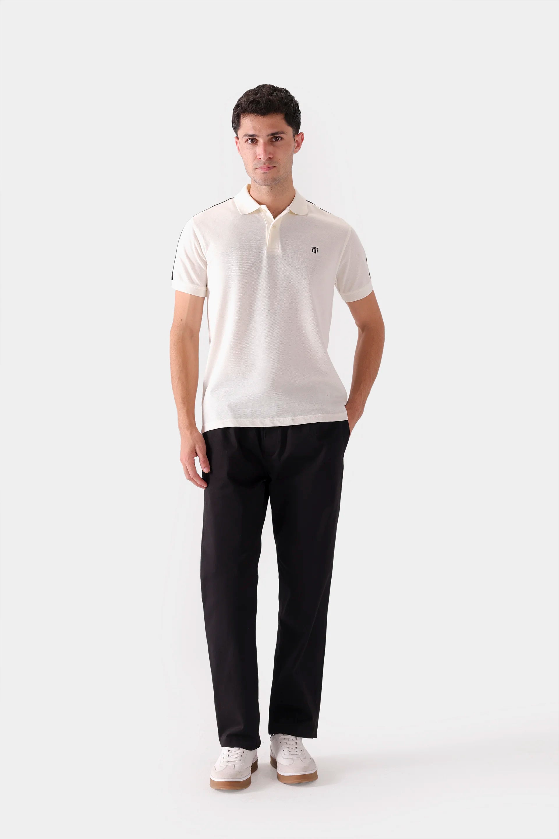 Shoulder Striped Polo - Cougar Clothing