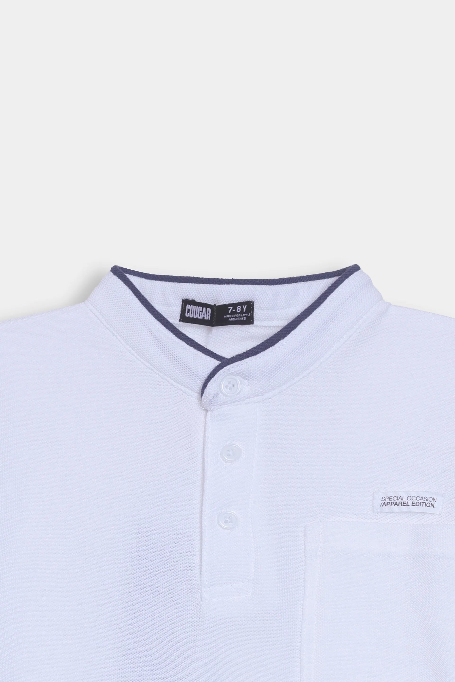 Mandarin Collar Polo - Cougar Clothing