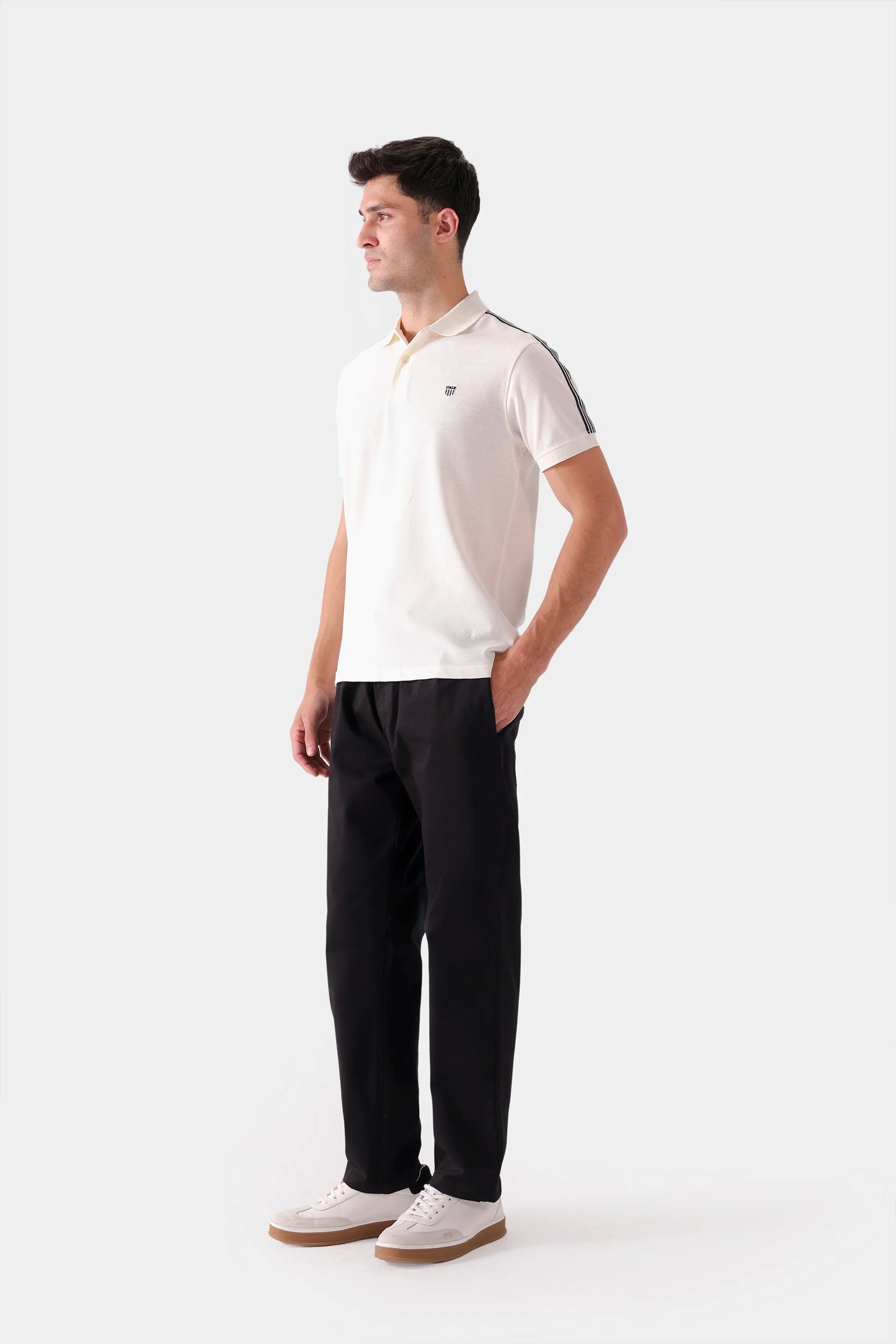 Shoulder Striped Polo - Cougar Clothing