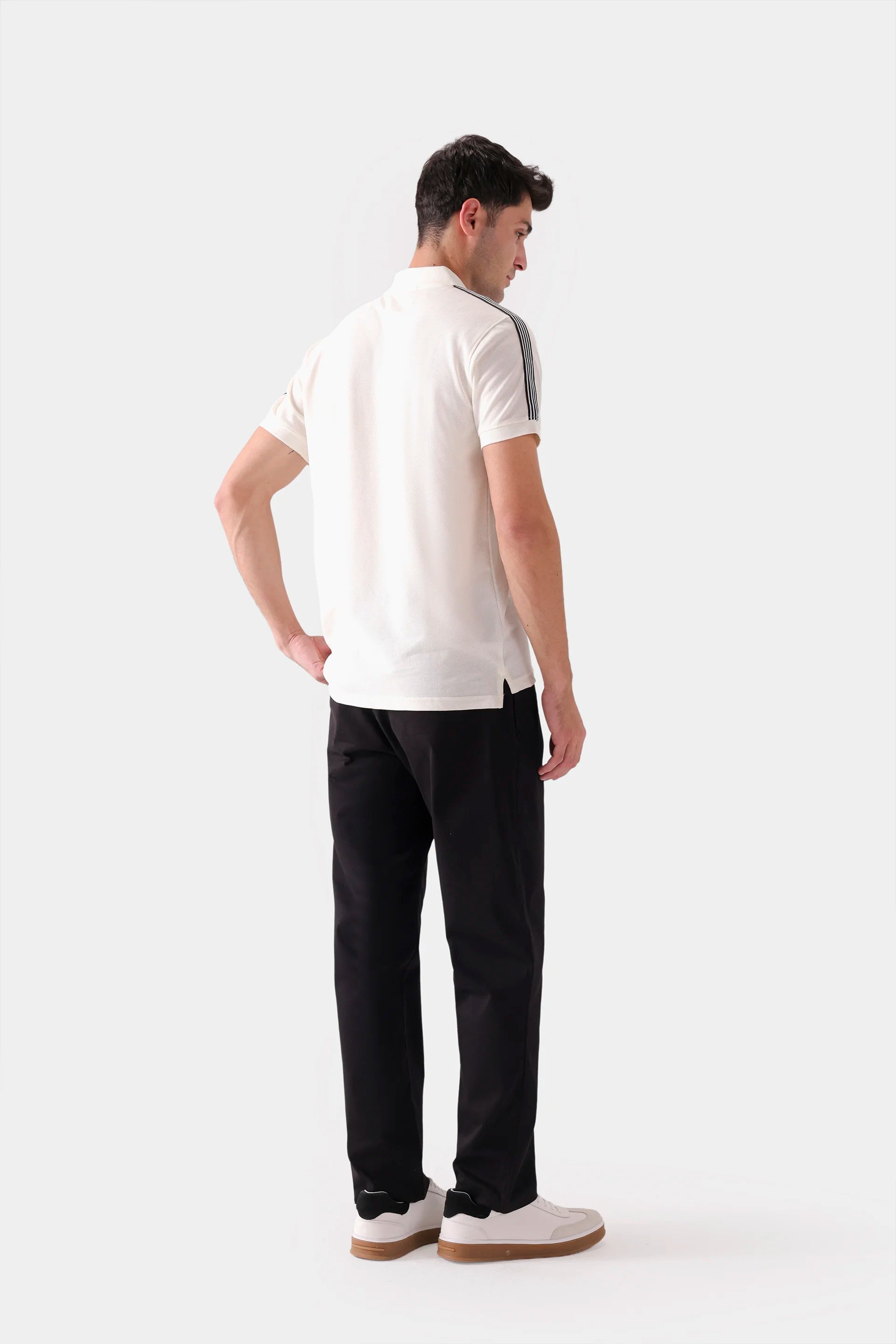 Shoulder Striped Polo - Cougar Clothing