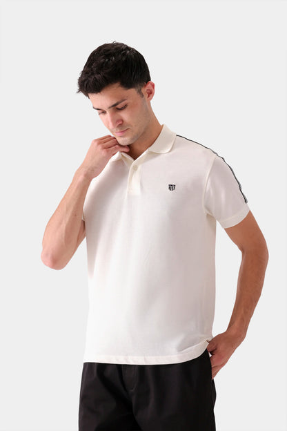 Shoulder Striped Polo - Cougar Clothing