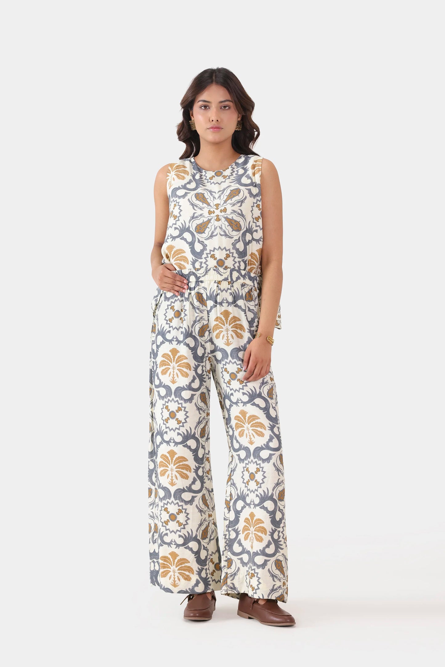Abstract Printed Top - Cougar Clothing