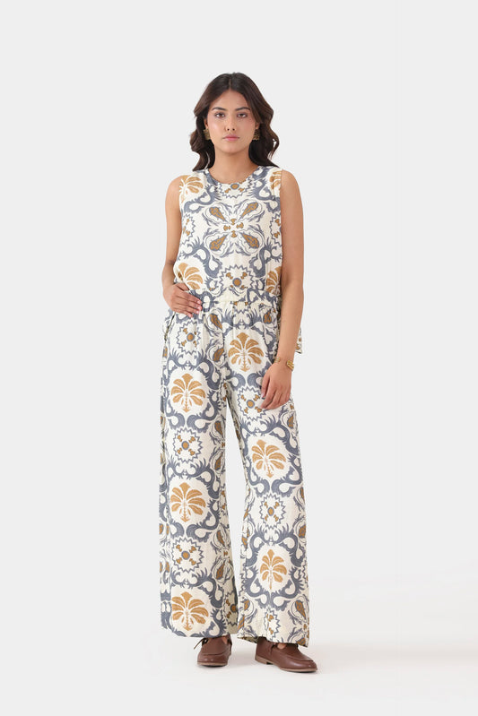 Abstract Printed Top - Cougar Clothing