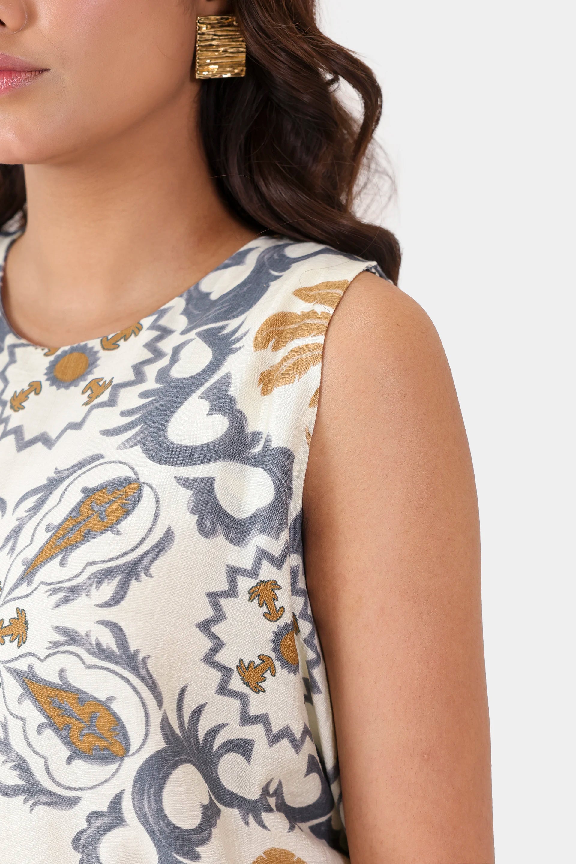 Abstract Printed Top - Cougar Clothing