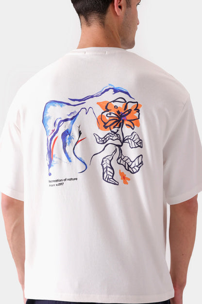 Boxy Interlock Graphic T-Shirt - Cougar Clothing