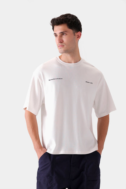 Boxy Interlock Graphic T-Shirt - Cougar Clothing