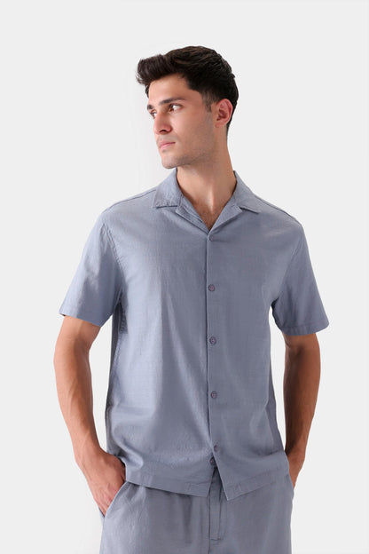 Resort Collar Cotton Shirt - Cougar Clothing