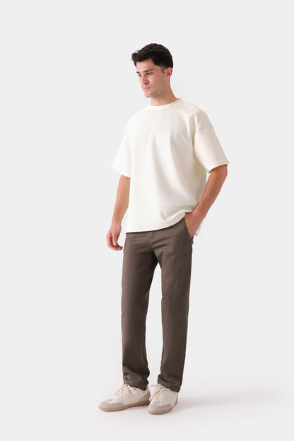 Oversized Seersucker T-Shirt - Cougar Clothing
