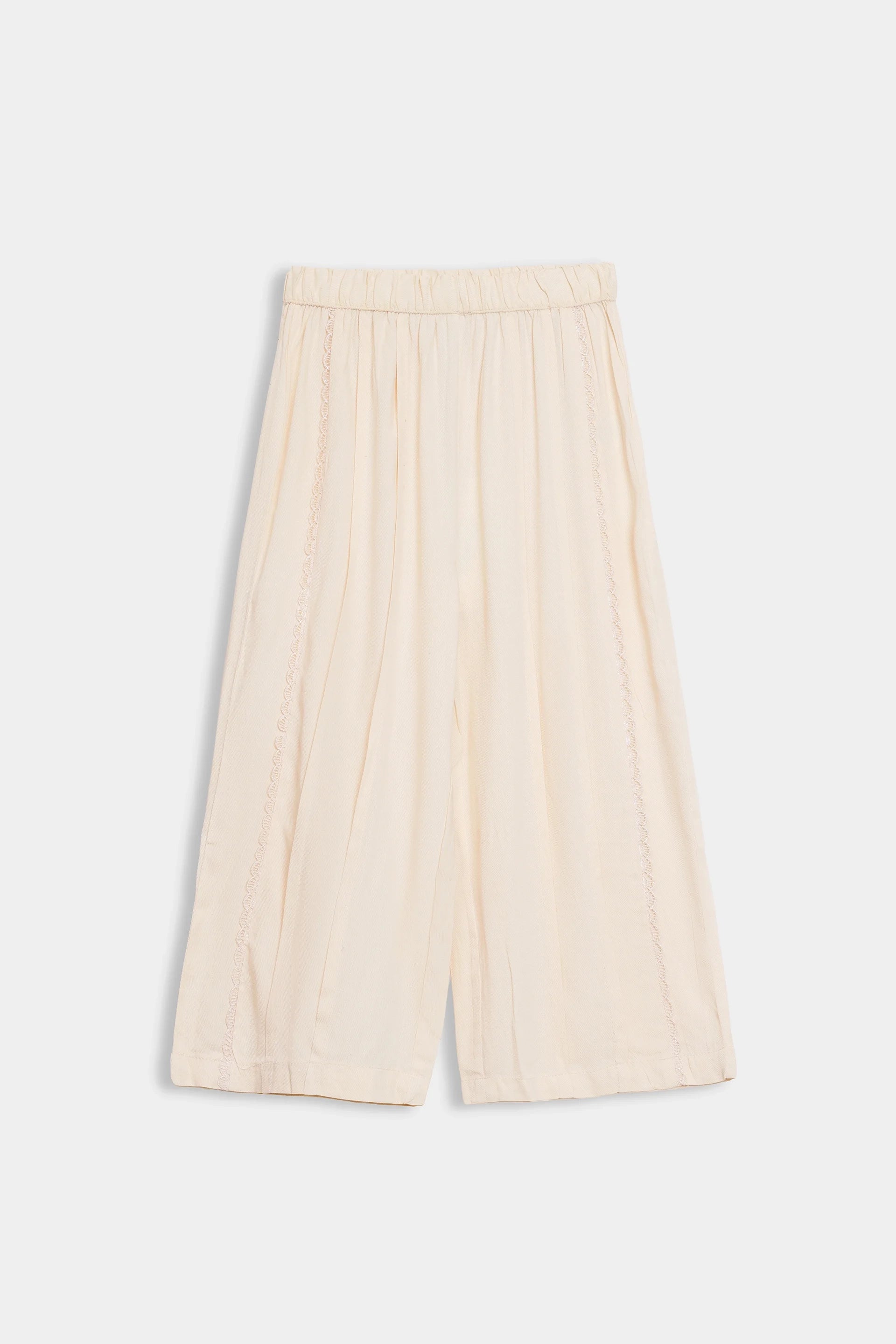Pleated Trousers With Lace - Cougar Clothing