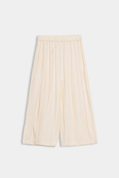Pleated Trousers With Lace - Cougar Clothing
