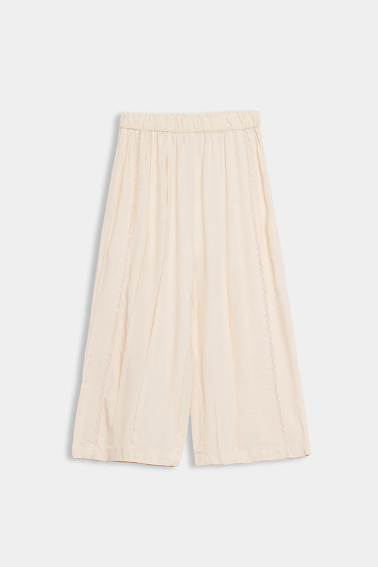 Pleated Trousers With Lace - Cougar Clothing