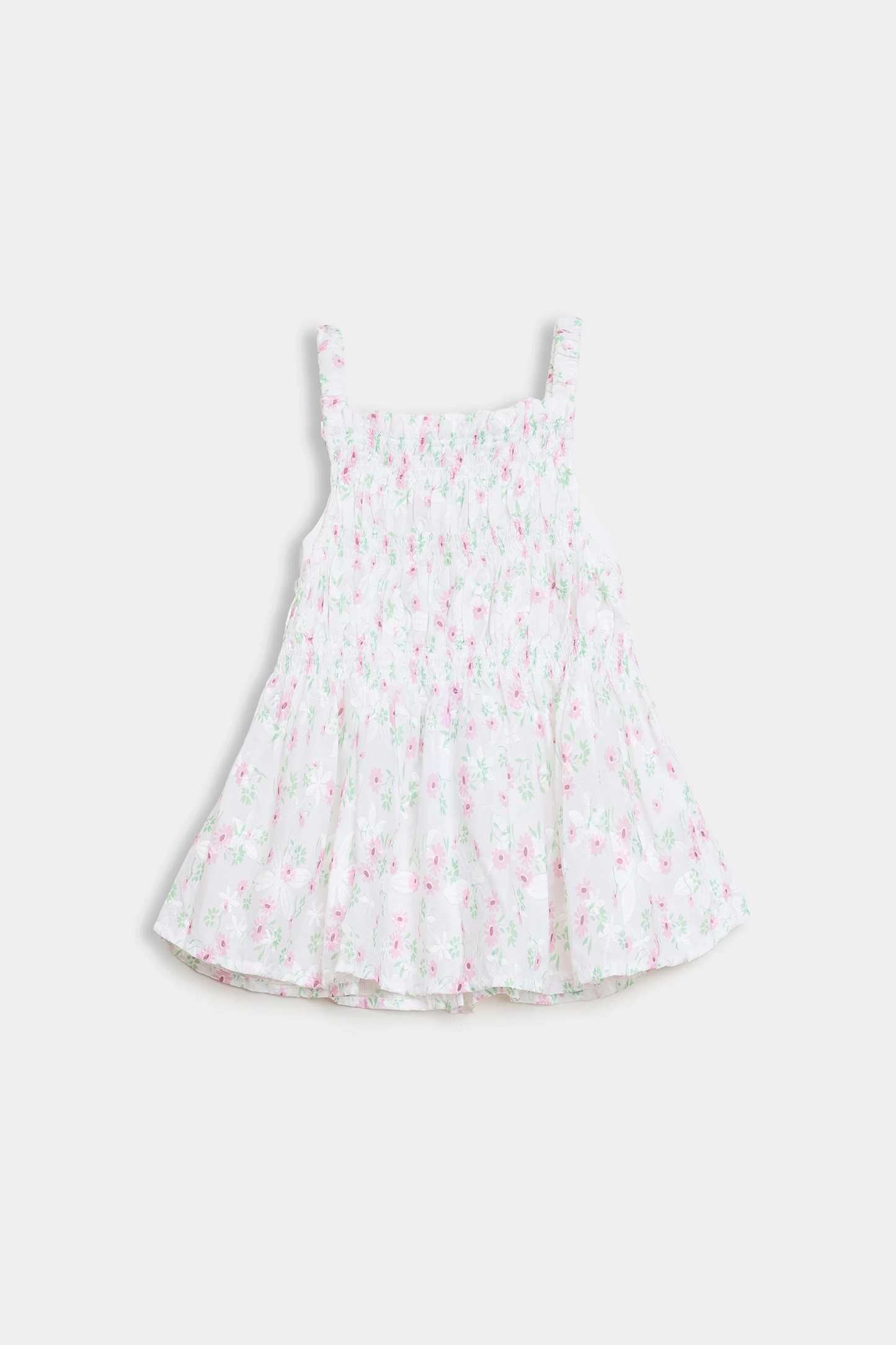 Sleeveless Smocked Dress - Cougar Clothing