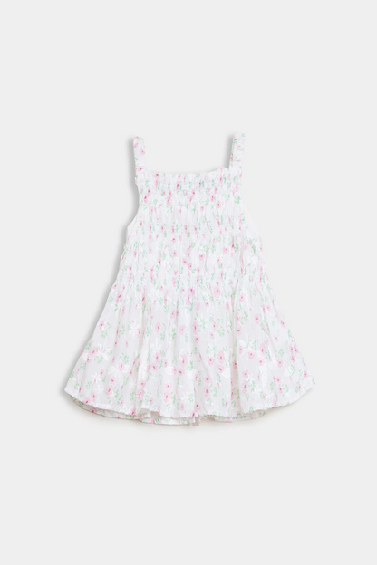 Sleeveless Smocked Dress - Cougar Clothing