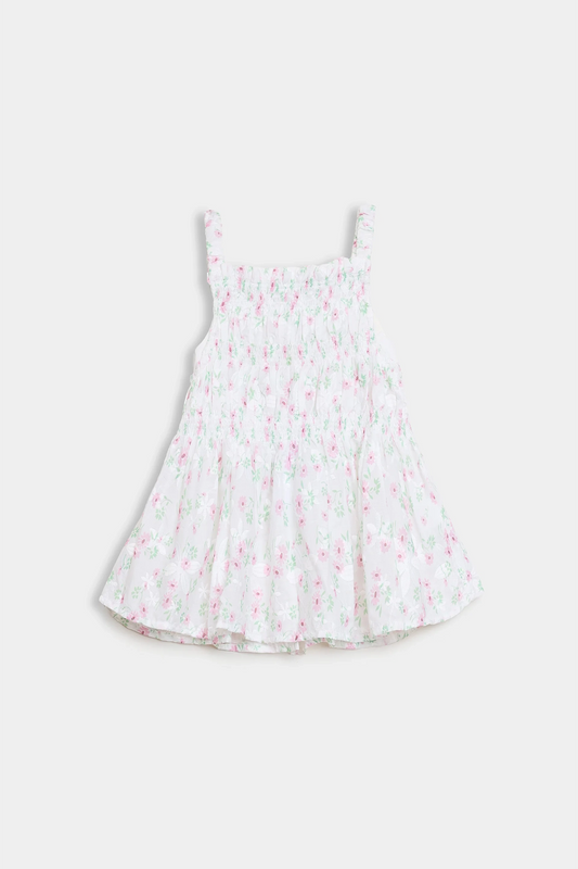 Sleeveless Smocked Dress - Cougar Clothing