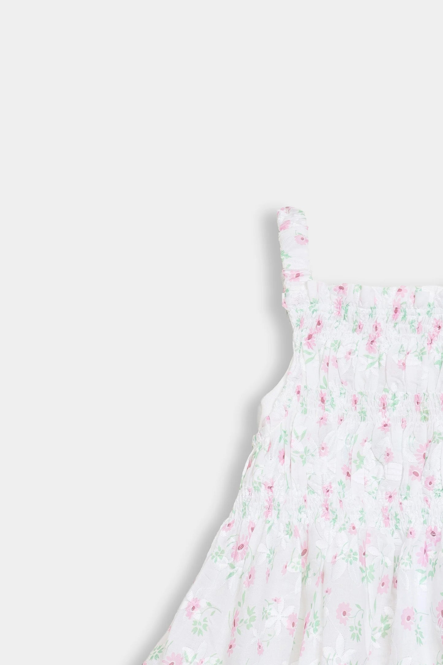 Sleeveless Smocked Dress - Cougar Clothing
