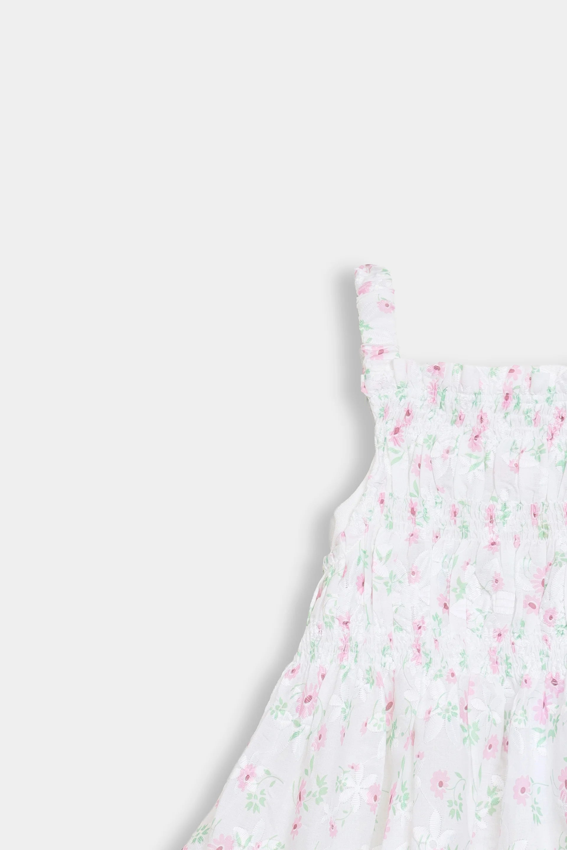Sleeveless Smocked Dress - Cougar Clothing