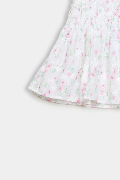 Sleeveless Smocked Dress - Cougar Clothing