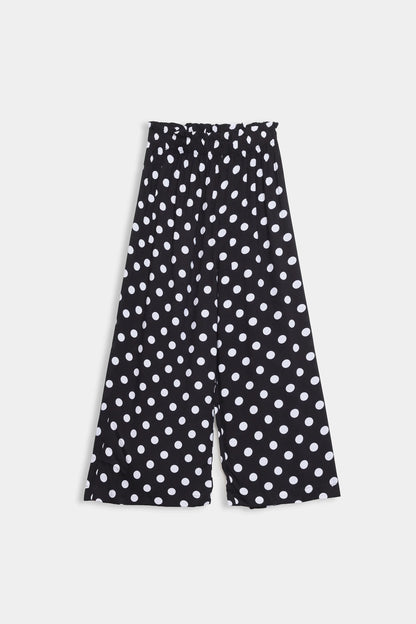 Wide Leg Printed Trousers - Cougar Clothing