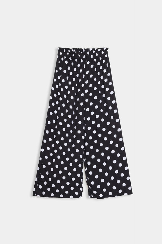 Wide Leg Printed Trousers - Cougar Clothing