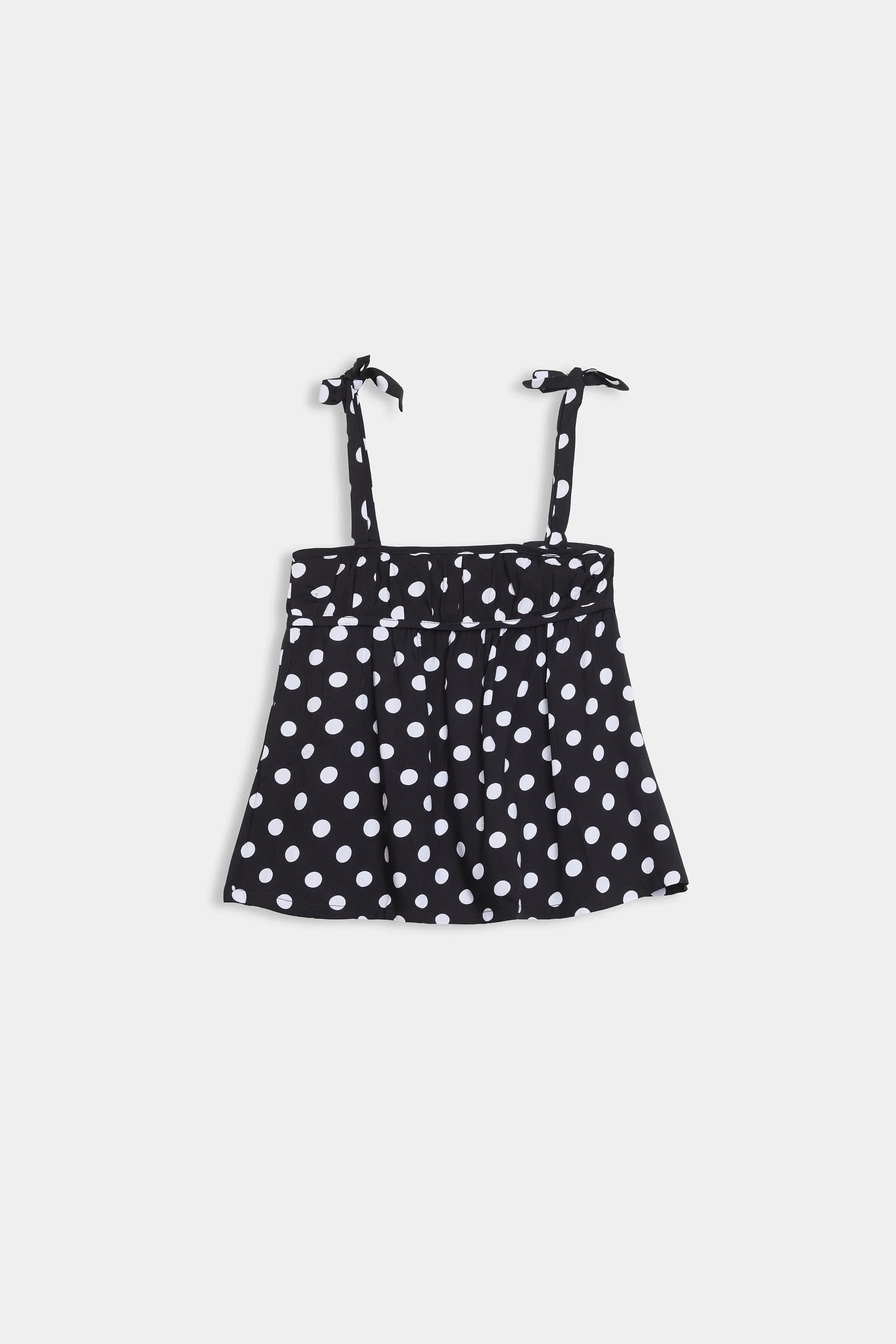 Printed Top With Tie Straps - Cougar Clothing