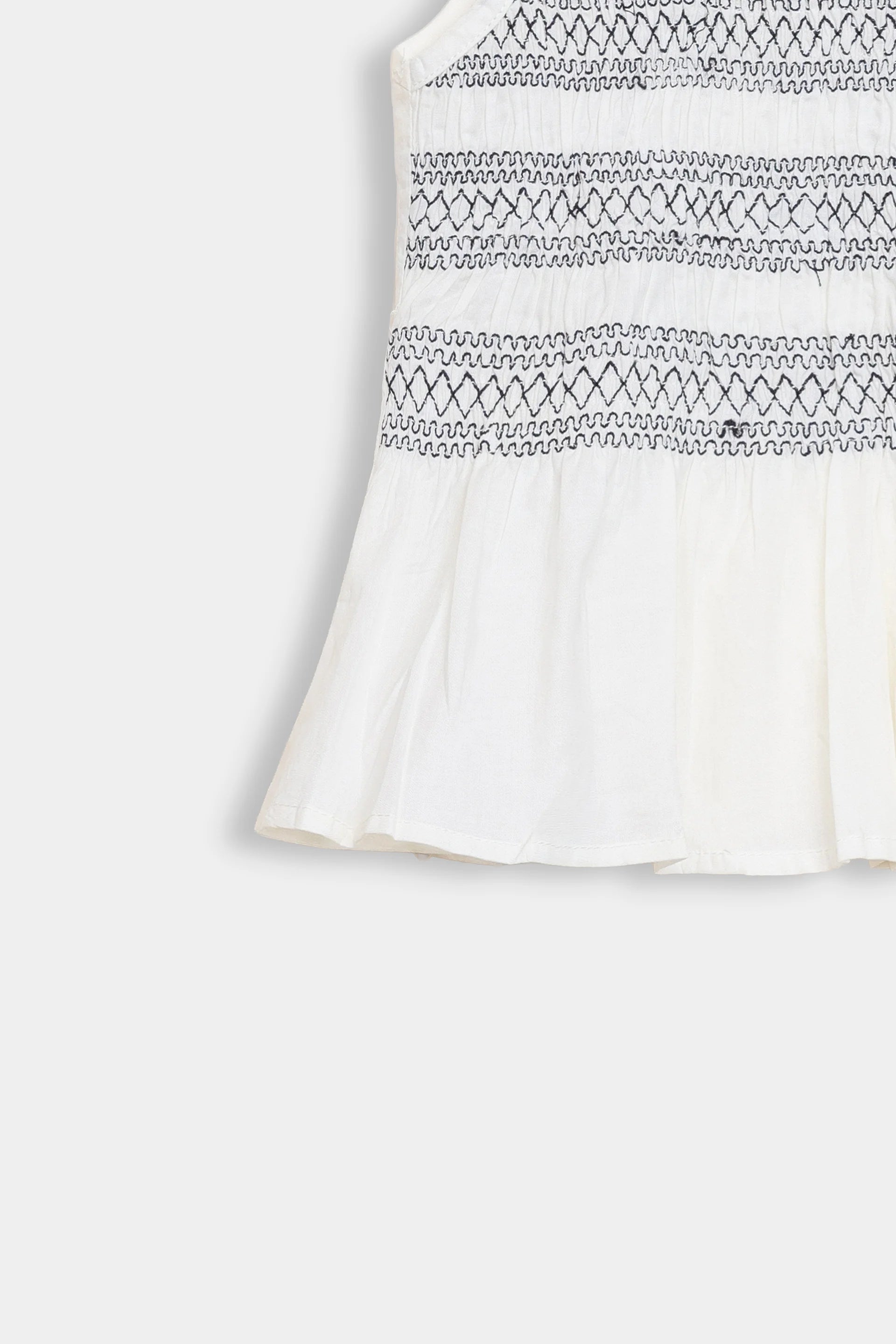 Smoked Embroidered Top - Cougar Clothing