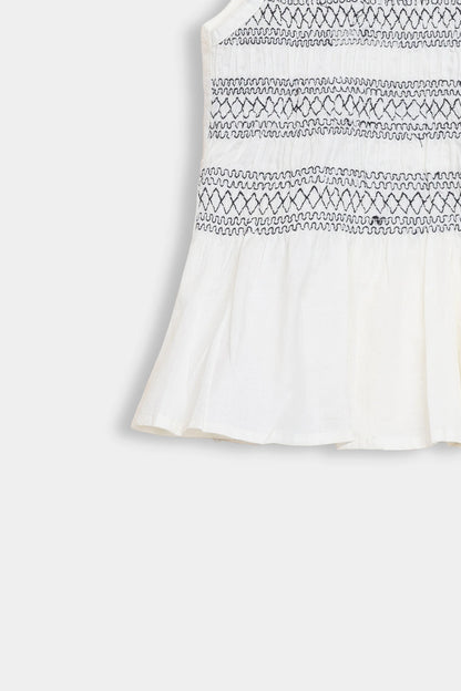 Smoked Embroidered Top - Cougar Clothing