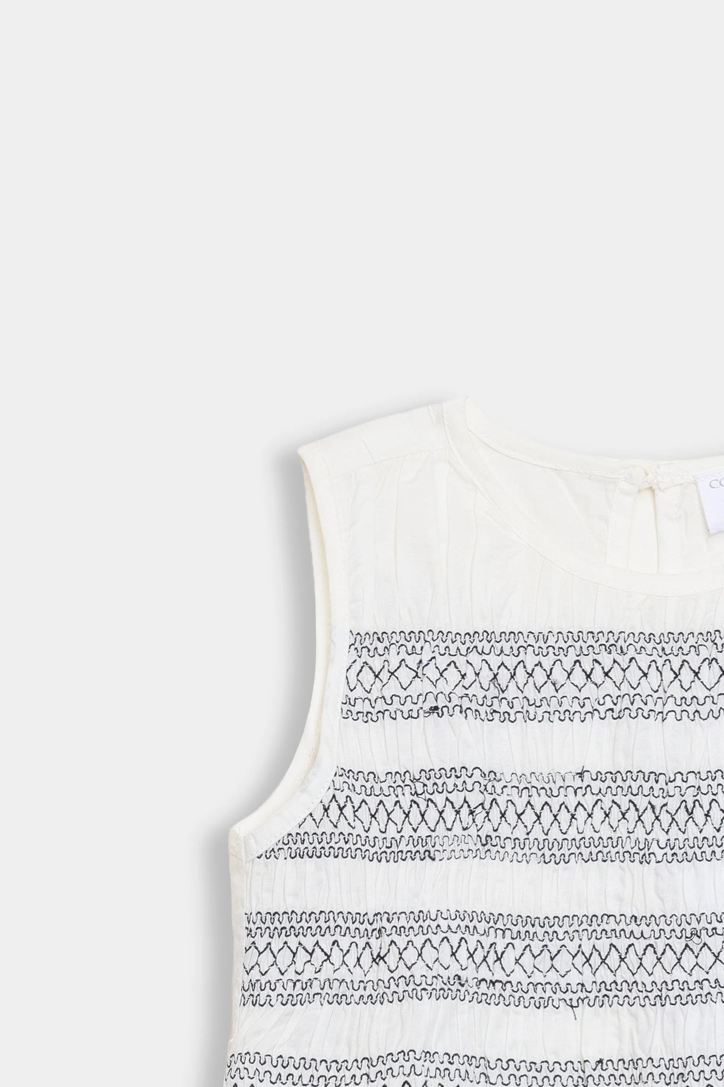 Smoked Embroidered Top - Cougar Clothing