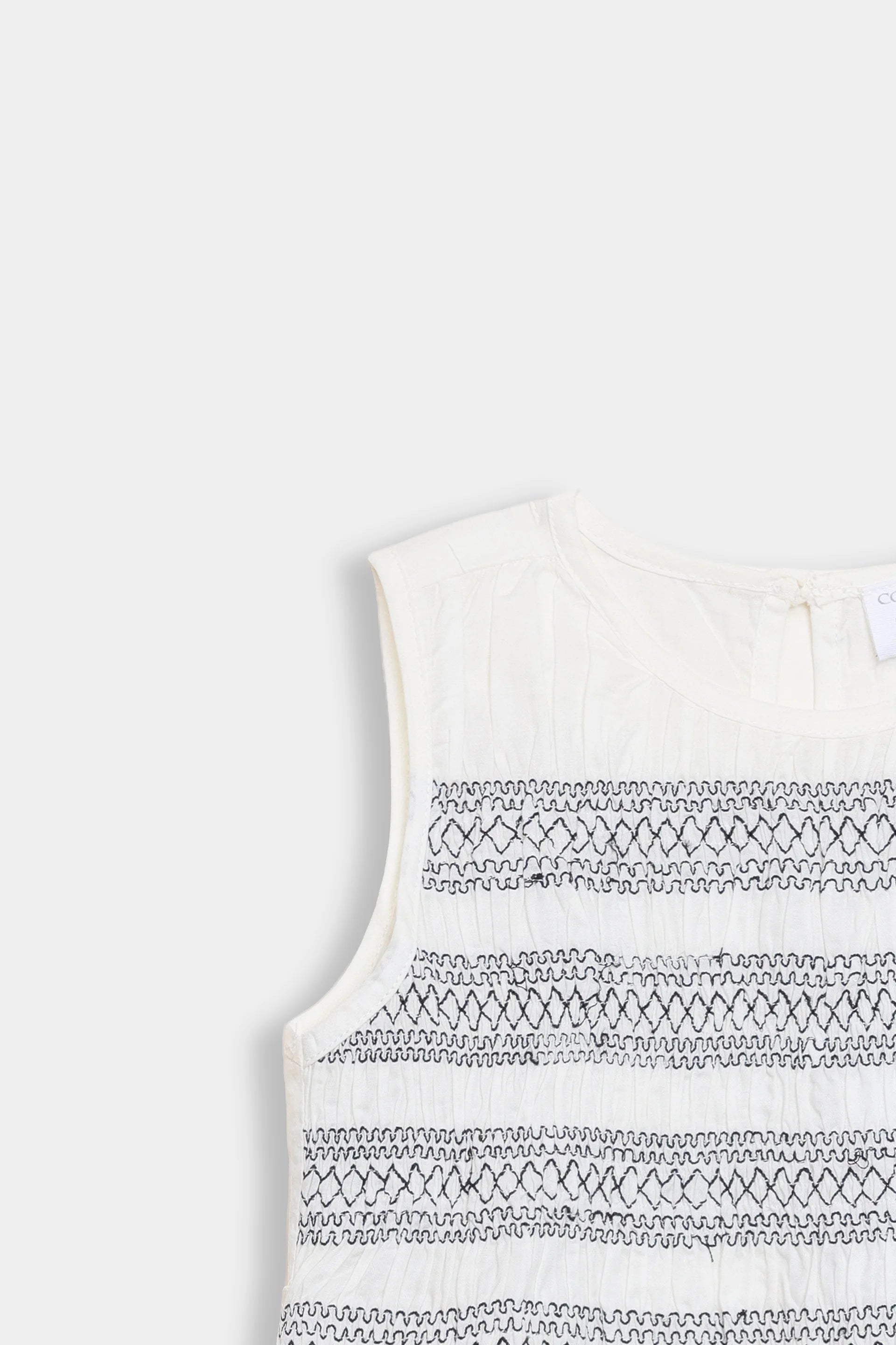 Smoked Embroidered Top - Cougar Clothing