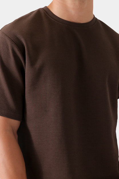 Waffle Knit T-Shirt - Cougar Clothing
