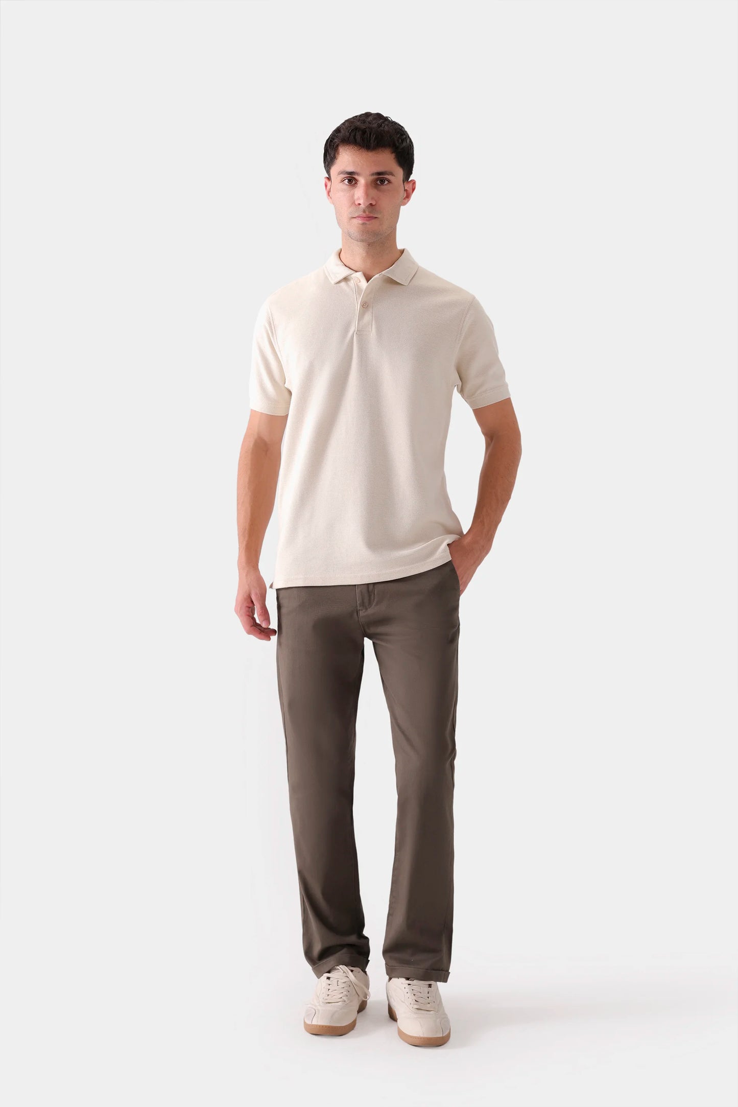 Textured Knit Polo - Cougar Clothing