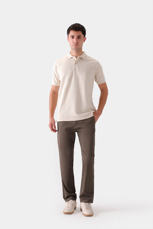 Textured Knit Polo - Cougar Clothing