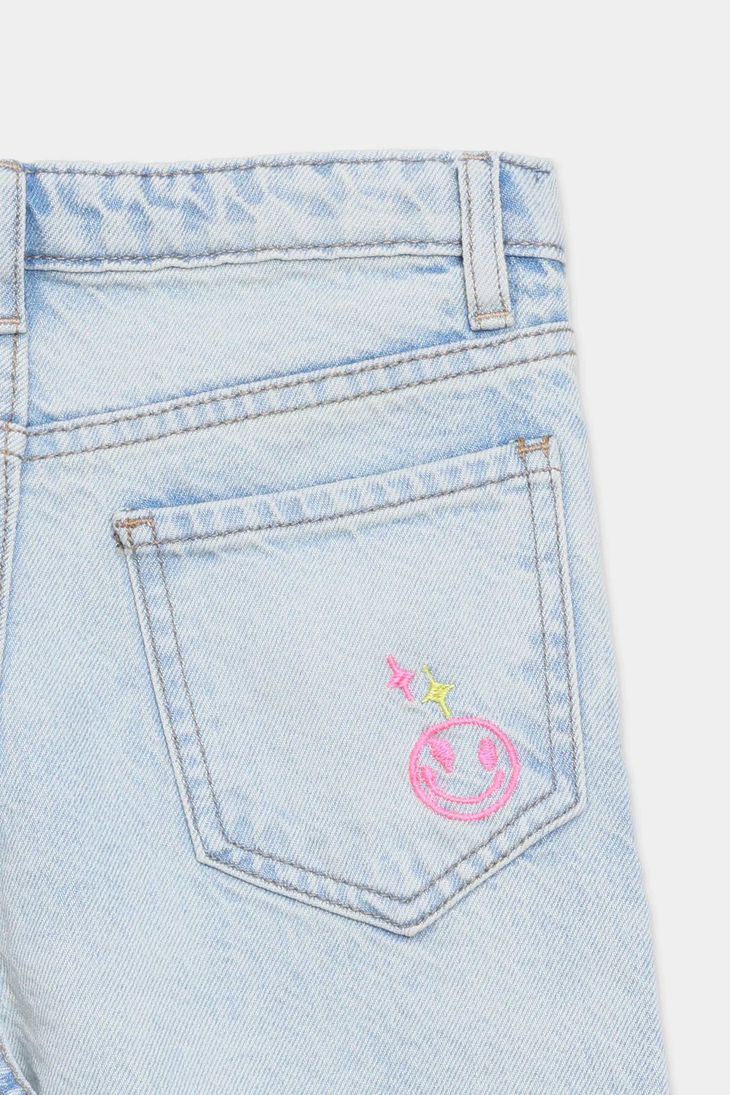 Wide Leg Embroidered Jeans - Cougar Clothing