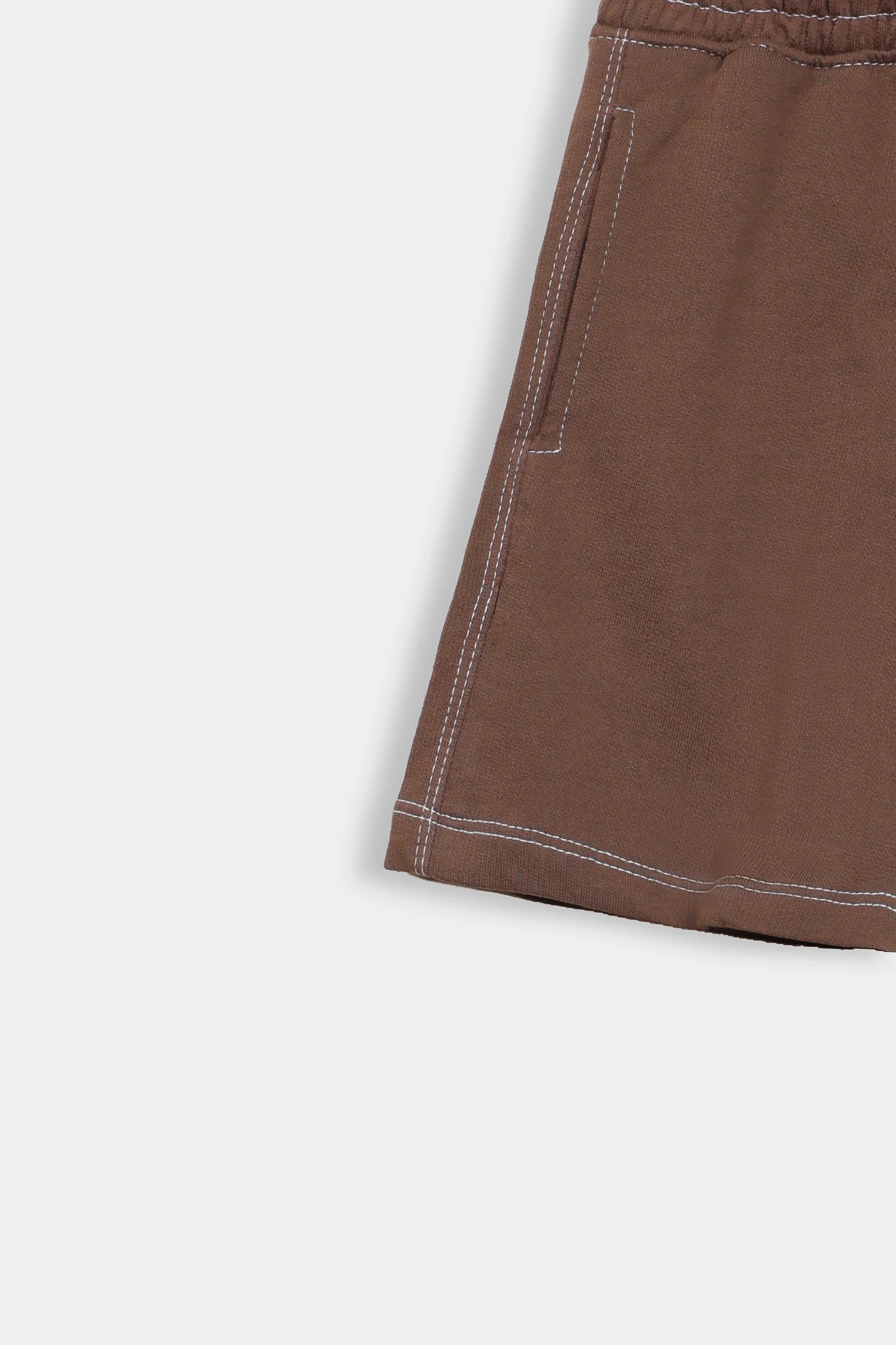 Contrast-Stitch Shorts - Cougar Clothing