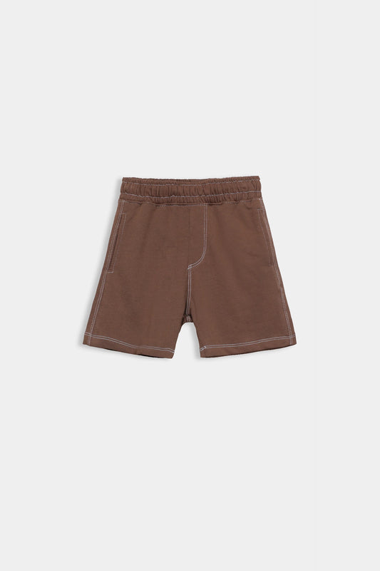 Contrast-Stitch Shorts - Cougar Clothing