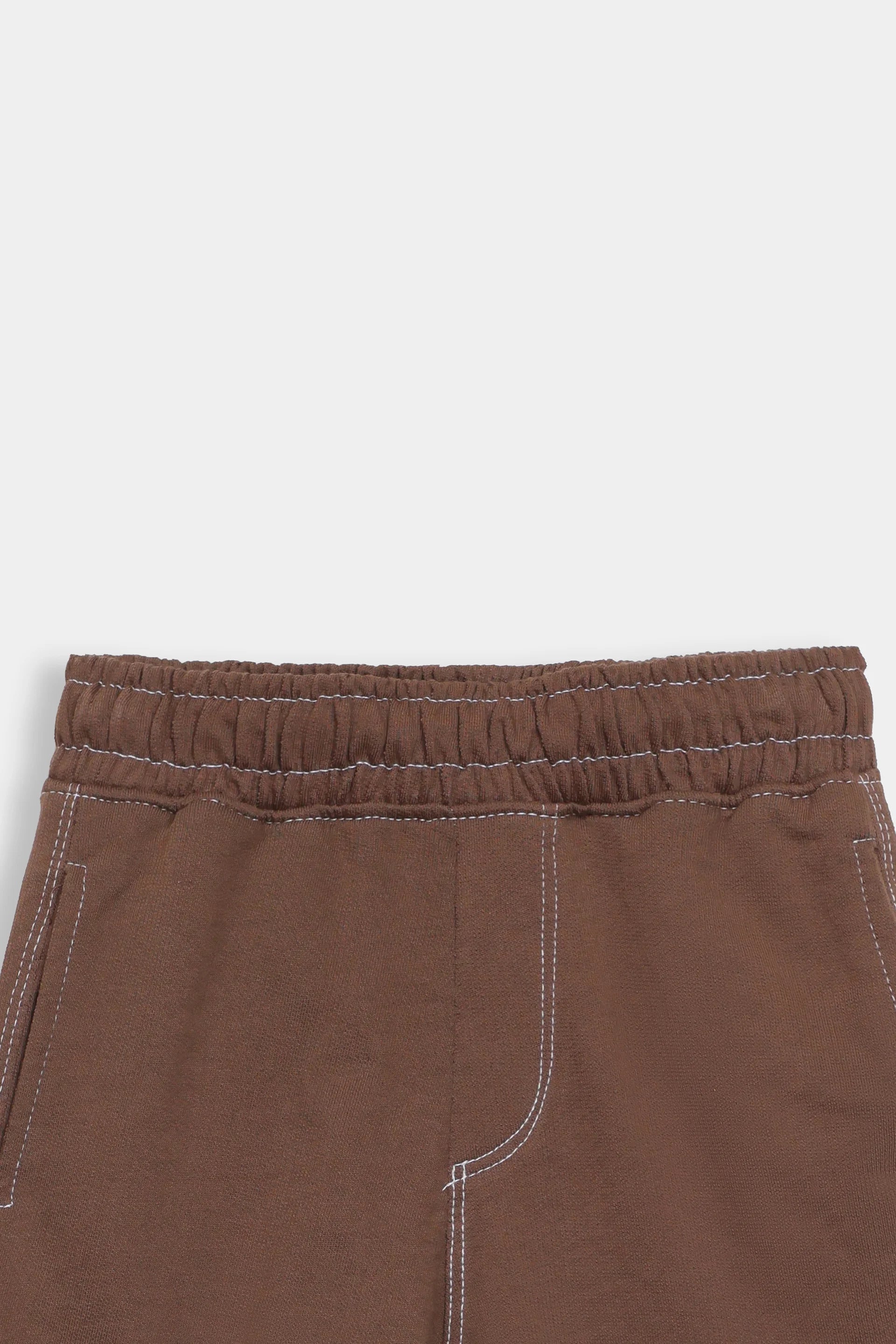 Contrast-Stitch Shorts - Cougar Clothing